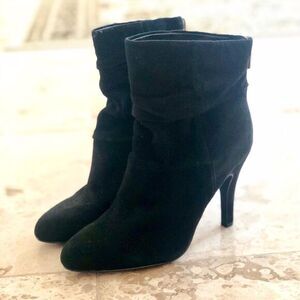 INC Genuine Suede Slouchy Booties
